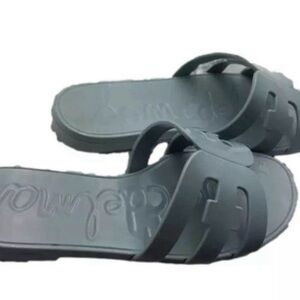 Sam Edelman Womens Bay Jelly Blue Open Toe Slip-On Slide Sandals Size 7